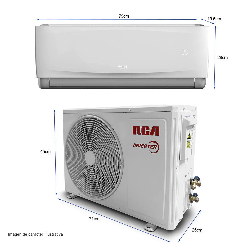 Aire acondicionado 12000BTU RCSA1202INV RCA split inverter - Image 3