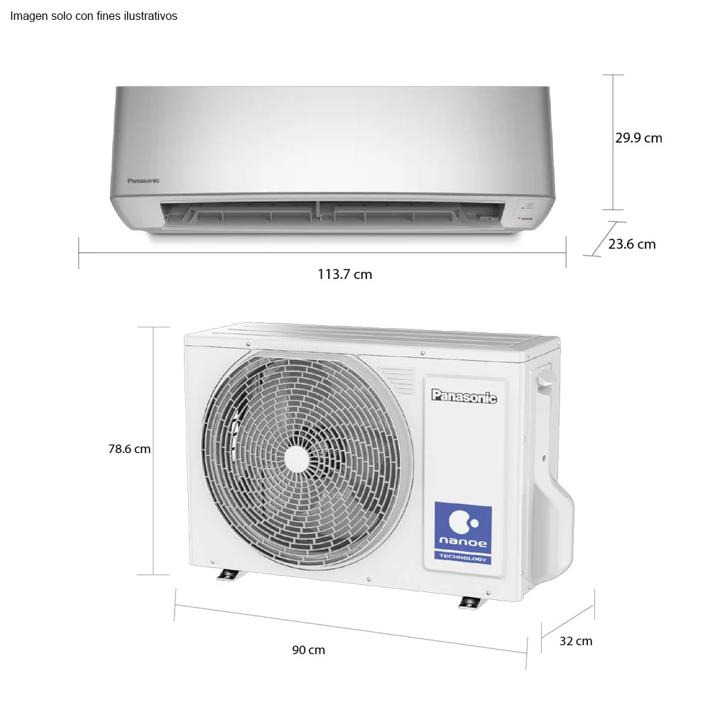 Aire acondicionado Split 28000BTU CS/CU-S28YKV-2 Panasonic - Image 4