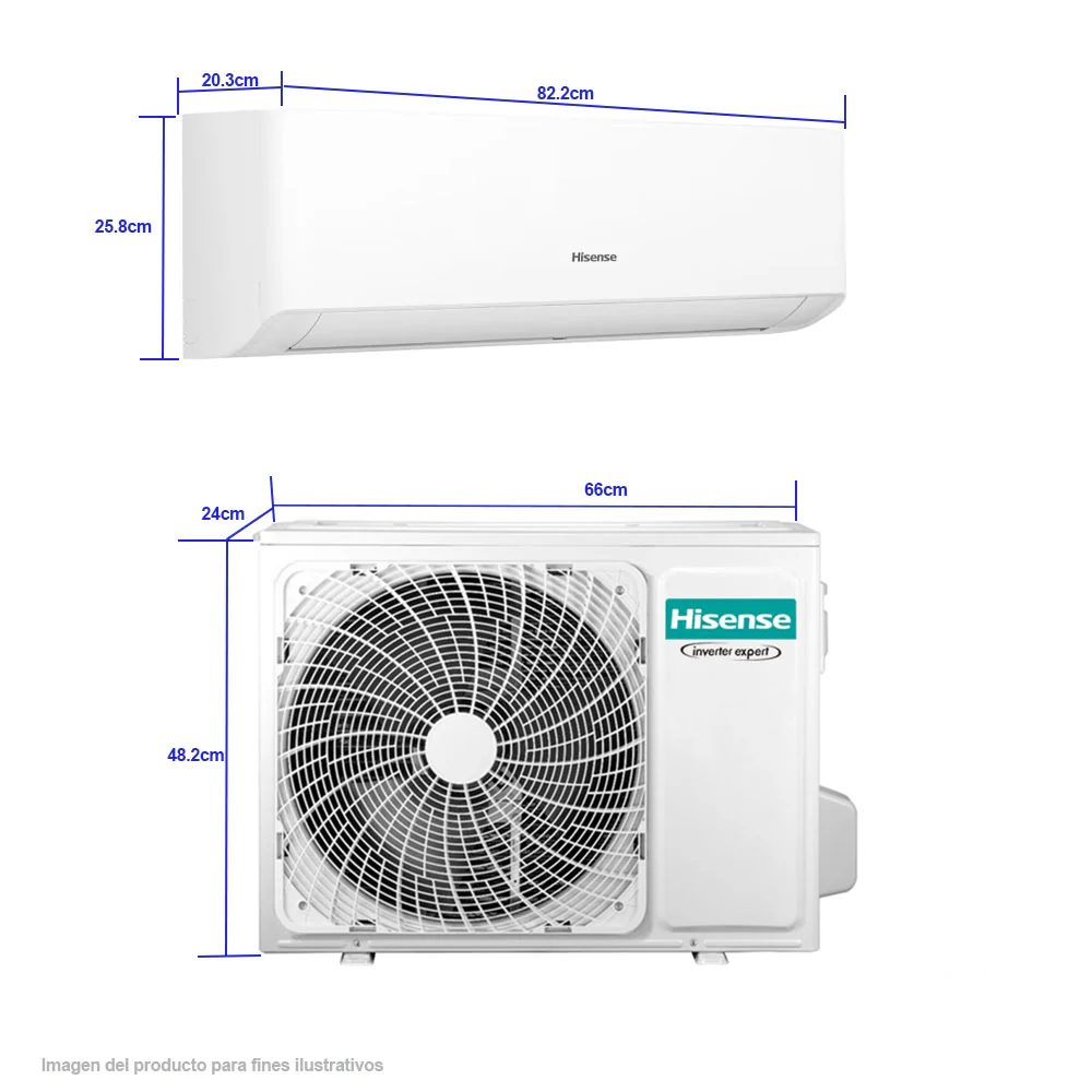 Aire acondicionado Split 12000BTU ATR122KA Hisense Inverter - Image 4