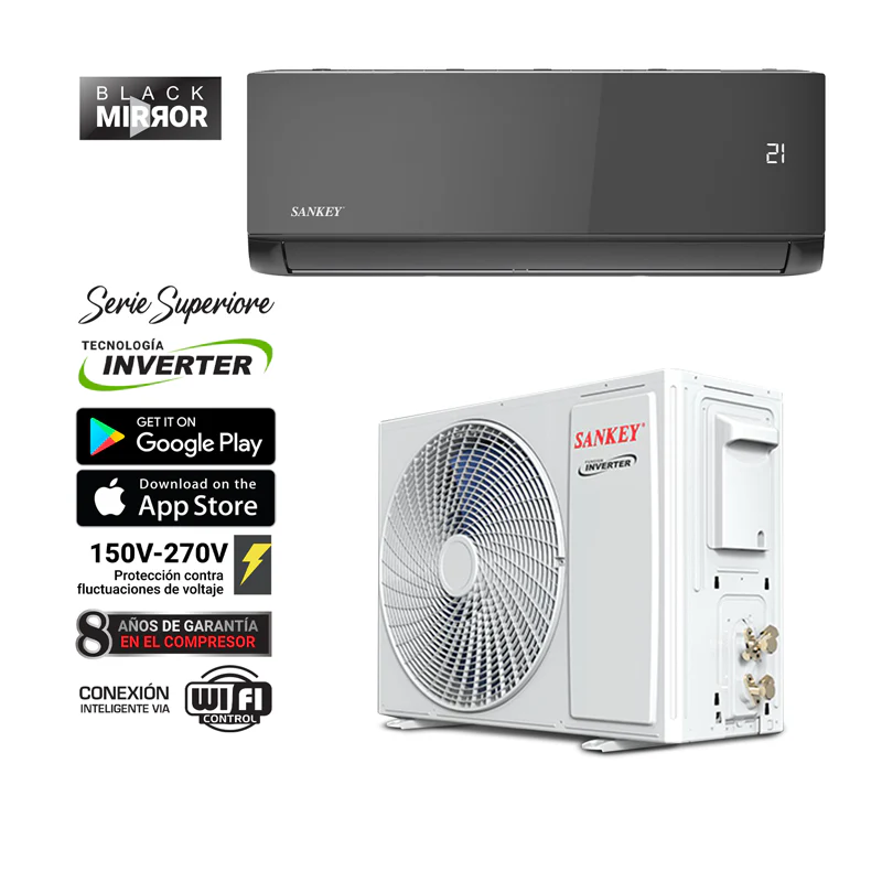 Aire acondicionado split inverter Wifi de 24,000 BTU Sankey ES24INVW7M - Image 3